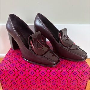 Tory Burch Plum Heel Loafer